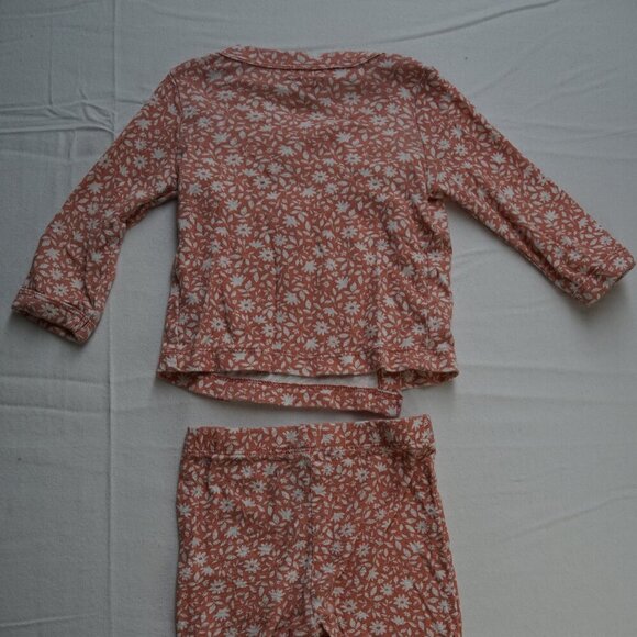 Carter's Baby Girl's Matching Set, Kimono Wrap Top and Pants, Pink, Size 6m - Picture 4 of 5